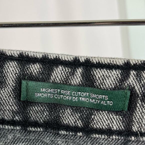 Wild Fable 18 Highest Rise Cutoff Shorts Distressed Acid Wash 80's Button Fly - Picture 5 of 7